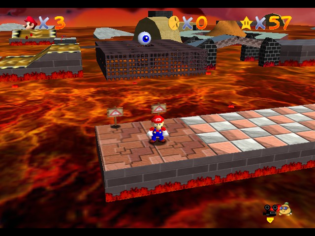 Super Mario 64 - Cartoon Graphics Screenthot 2